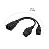 C20 zu C13+C19 Y-Splitter Stromstecker Kabel Einzeln IEC 320 C20 Stecker auf C13+C19