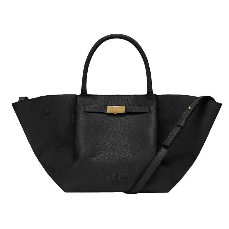 High-end Wing Bag Leather Women's Soft Fashionable Tote 2024 Portable Briefcase