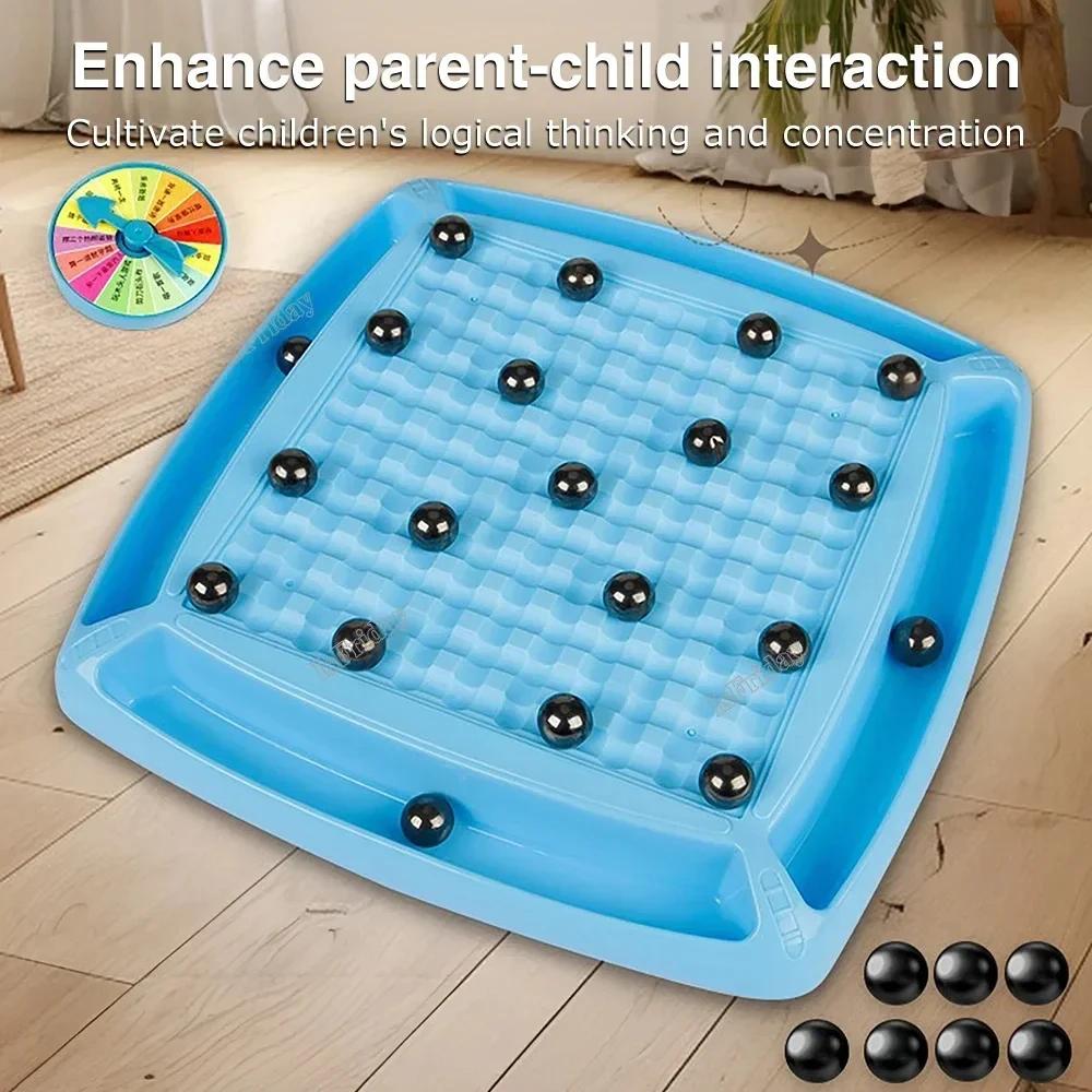 1PC Magnetic Chess Game Interactive Magnet Board Game Set Children Educational Toys Fun Table Top Magnet Game for Kids and Adults