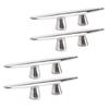 4PCS 6in Open Base Boat Cleat 316 Stainless Steel Polished Dock Cleats Tie Down for Yacht Cargo Ship Speedboat