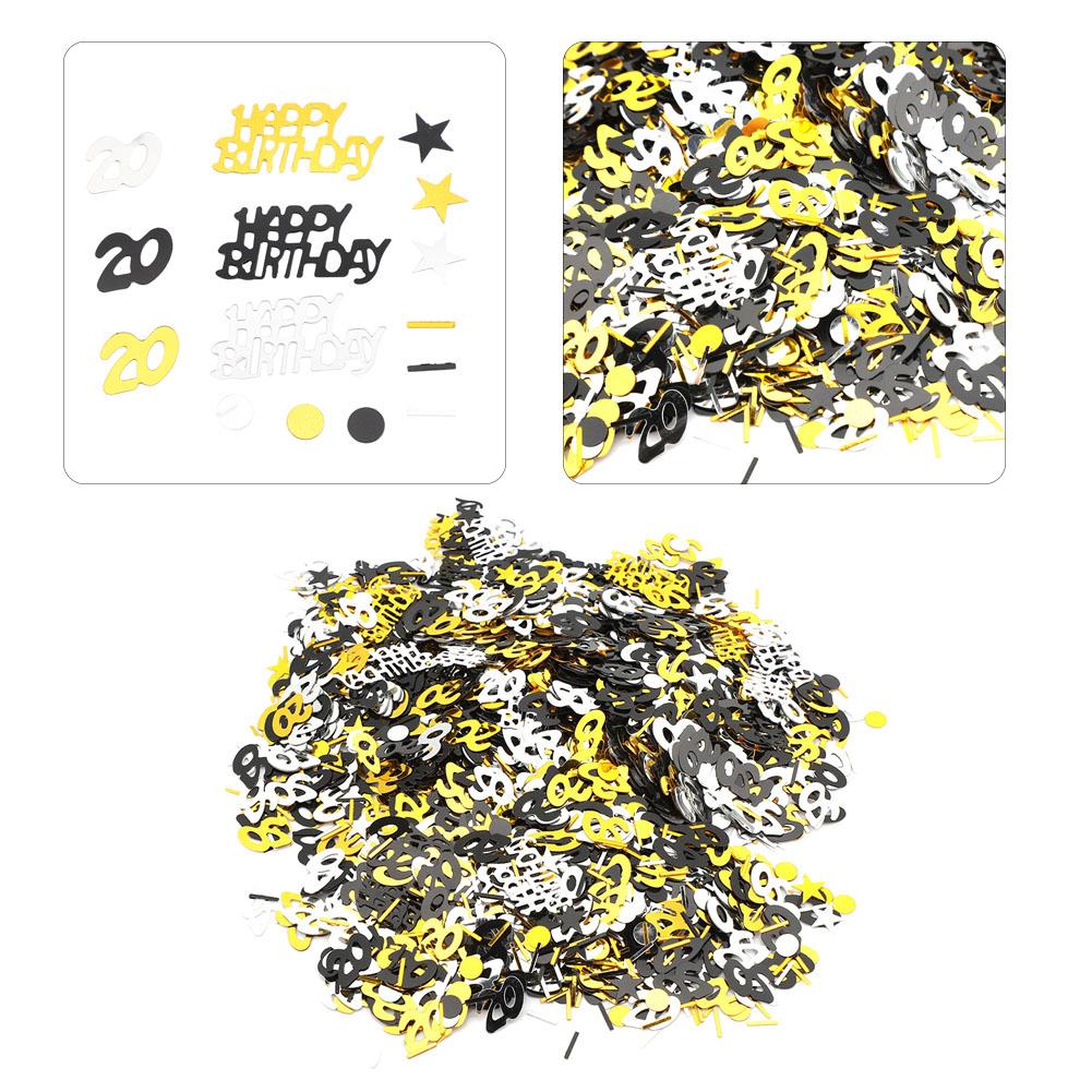 1500pcs Birthday Numbers Table Confetti Decoration Supplies for Birthday Anniversary Party (20)