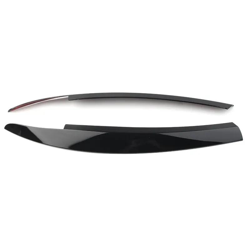 car Head Light lamp eyebrow eyelid cover trim for VW Scirocco 2009 2010 2011 2012 2013 Glossy black 2014 2015 2016 2017