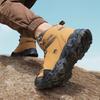 Outdoor Waterproof Hiking Shoes for Men  Leather Walking Sneakers Anti-Slip Climbing Trekking Shoes Comfortable Man Work Boots