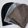 AVIREX Loose Fit Sweat Military Knit Cap Hat for Men Waffle Knit Watch Cap Free - (JP, Alphabet, Size, Gray)