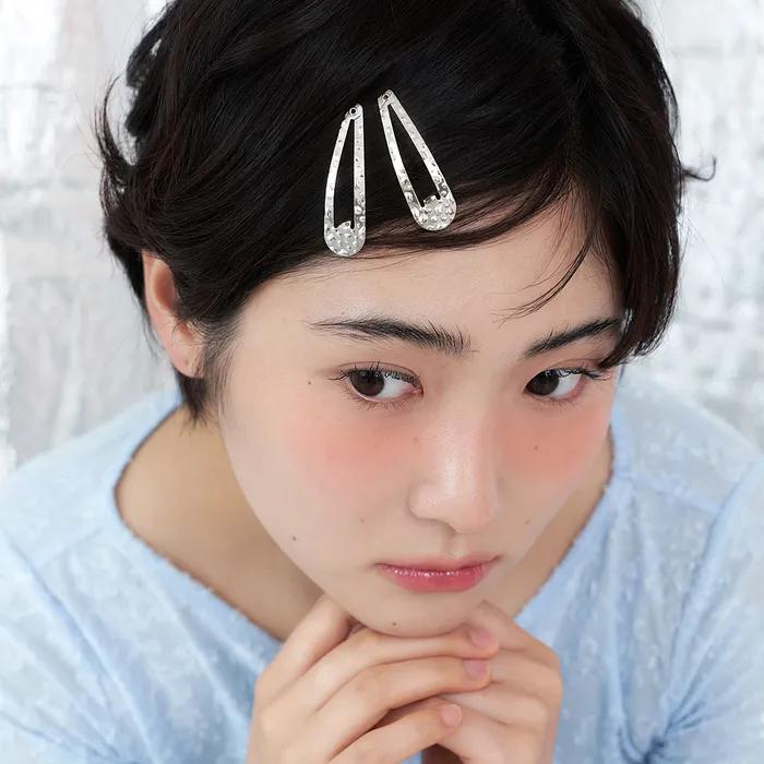 [2SET] sand hair clip - 2color