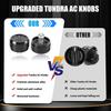 3Pcs Upgraded Climate Control Knobs for Jeep Wrangler 1999-2006 Accessories,A/C Control Switch Button Heater Blower Temperature Fan Speed
