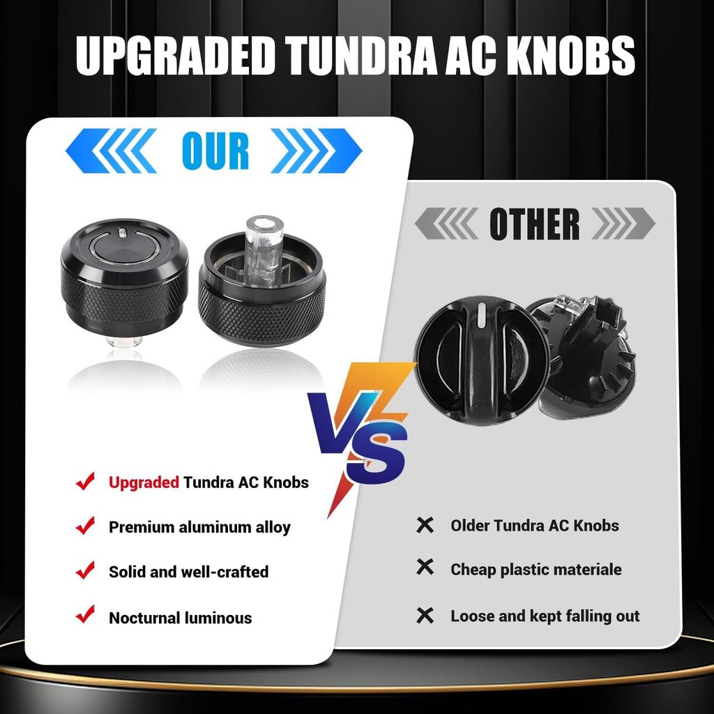 3Pcs Upgraded Climate Control Knobs for Jeep Wrangler 1999-2006 Accessories,A/C Control Switch Button Heater Blower Temperature Fan Speed