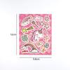 8 Sheets/Set Cartoon Kawaii Unicorn Hot Stamping Shiny PVC Transparent Stickers for Kids Scrapbook Handbook Decoration