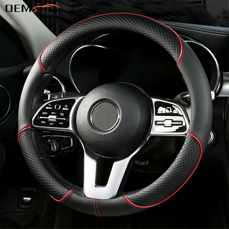 

Pu Leather Car Steering Wheel Cover Anti-slip 38cm 15inch For Toyota RAV4 Hilux Corolla Camry Prius Land Cruiser