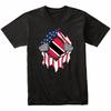 Trinidadian American Flags Hands Ripping Flag T-Shirt Trinidad Tobago Flag Shirt