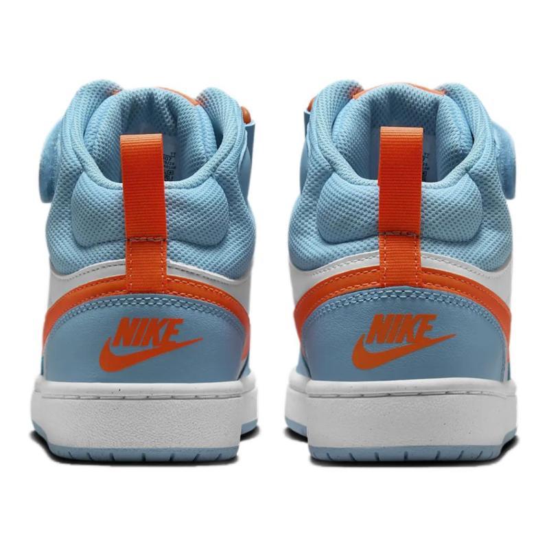 Nike Court Borough Mid 2 GS 'Aquarius Blue Total Orange' Sneakers HF4791-407