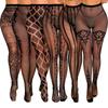 Sexy Fishing Net Socks Women's Hollow Jacquard Pantyhose  High Elasticity Thin Lace Mesh Stockings