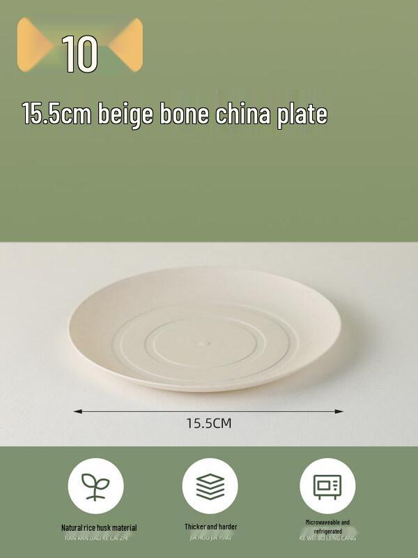 ZISIZ Eco-Friendly Disposable Wheat Straw Plates & Bowls