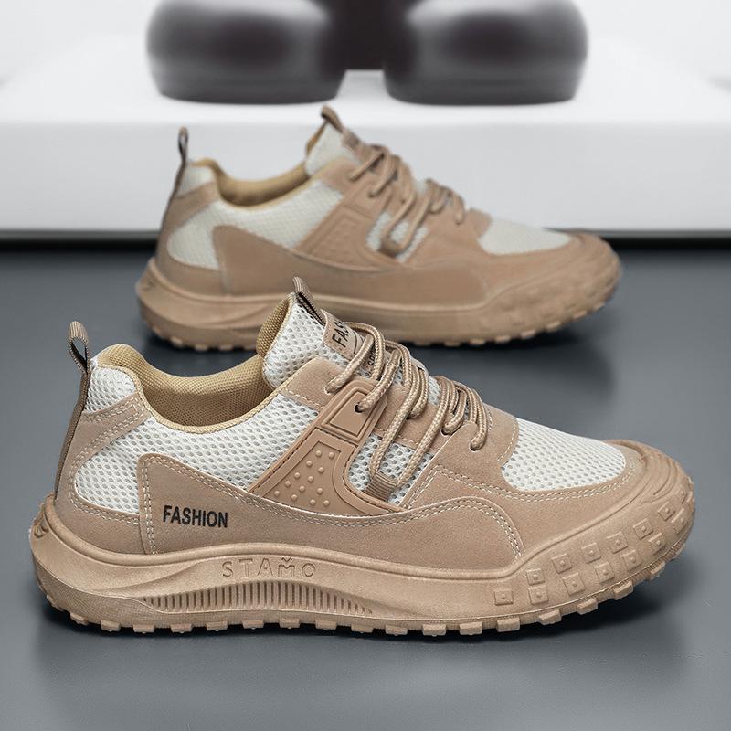 

Летние новые дышащие сетчатые туфли мужские нескользящие повседневные походные туфли 44