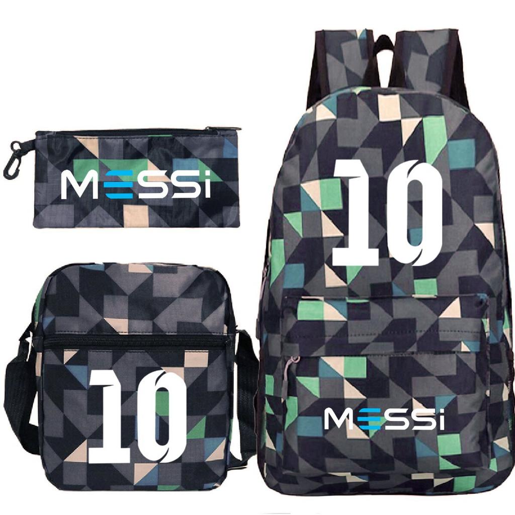 Football Printed Student Backpack Multifunctional Usb Interface Large Capacity Leisure Travel Backpack