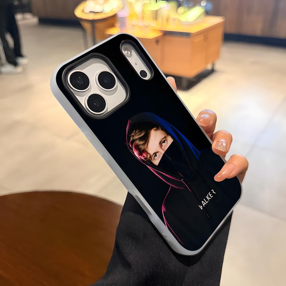 A-Alan Walker DJ Phone Case For IPhone 17 Air 16 E 15 14 Plus 13 12 11 Pro Max Jelly 2 In 1 Protective Case