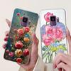 For Samsung Galaxy S9 Case SM-G960F Cover Fashion Flower Soft Slim Back Cover For Samsung S9 Plus S 9 GalaxyS9 S9+ SM-G965F Capa