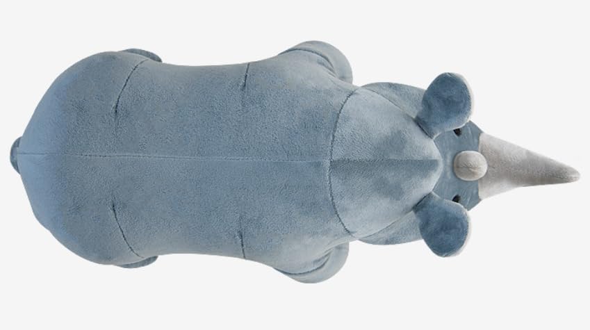 Cute Rhino Cushion, Body Pillow, Plush Toy, Gift, Animal, Zoo, Hippopotamus, Crocodile, Africa, Jungle, Safari Park [Parallel Import]