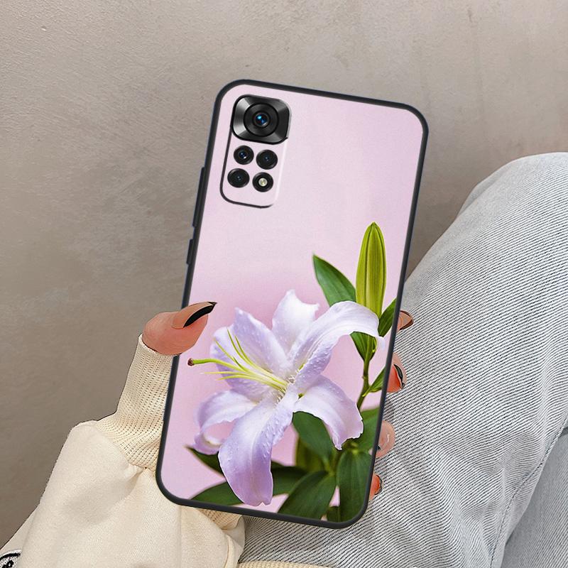 Lily Flowers For Xiaomi Redmi Note 13 10 12 11 14 15 Pro Plus Case Cover For Redmi 15 13C 12C 14C 10C 15C