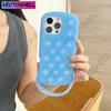 For Crocs Charms DIY Wrist Strap Holder Phone Case For iPhone 17 16 15 14 Pro Max Air 13 Solid Color Soft Silicone Back Cover