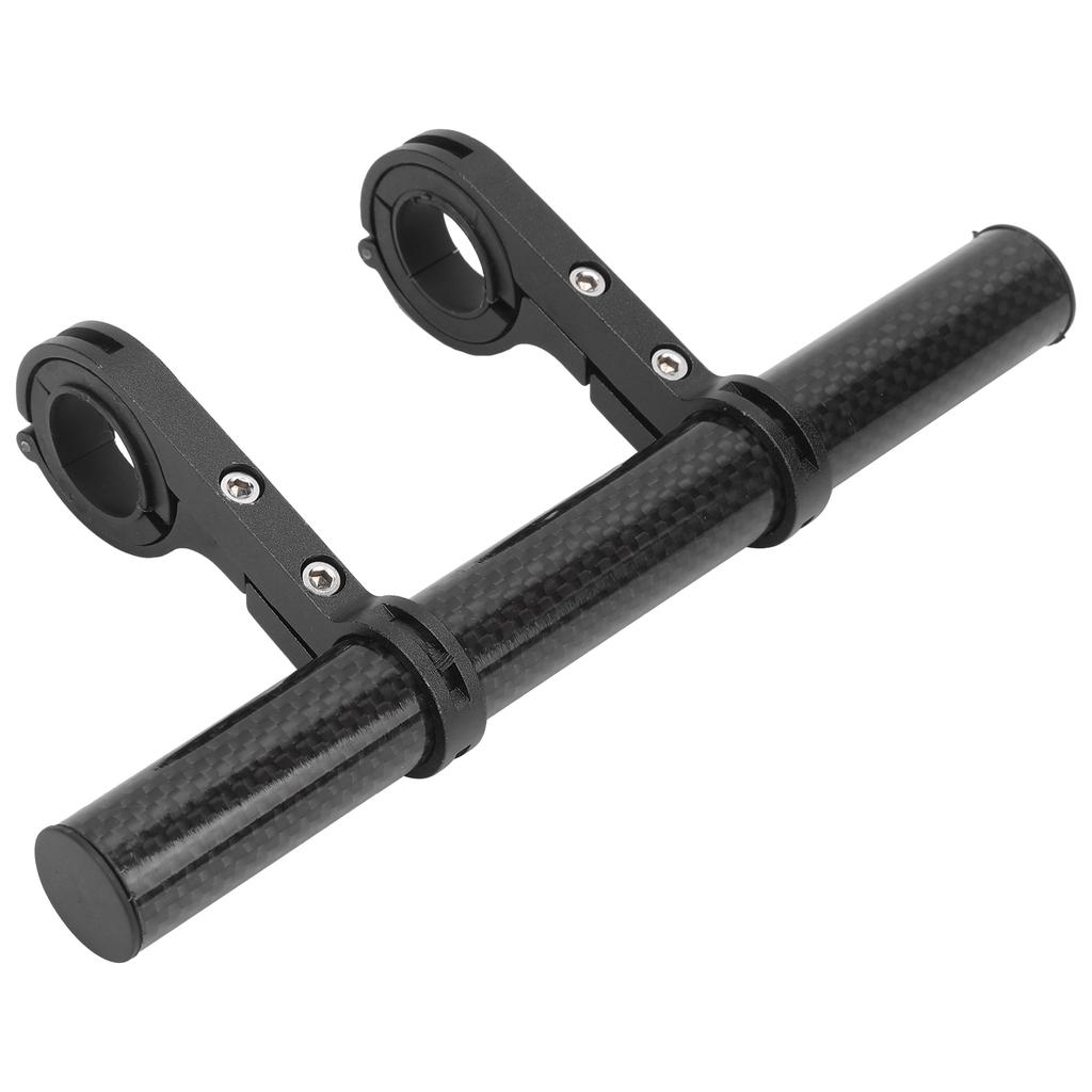 20CM Carbon Tube Bicycle Handlebar Extender Bracket Mount Bike Headlight Mount Bar StandBlack 20CM