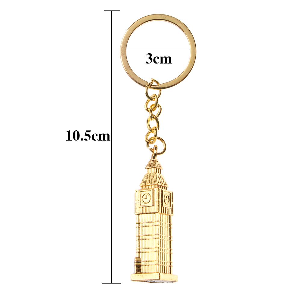 British Travel Souvenir Unisex Men Big Ben Clock Gifts Key Holder Metal Keychain Key Ring
