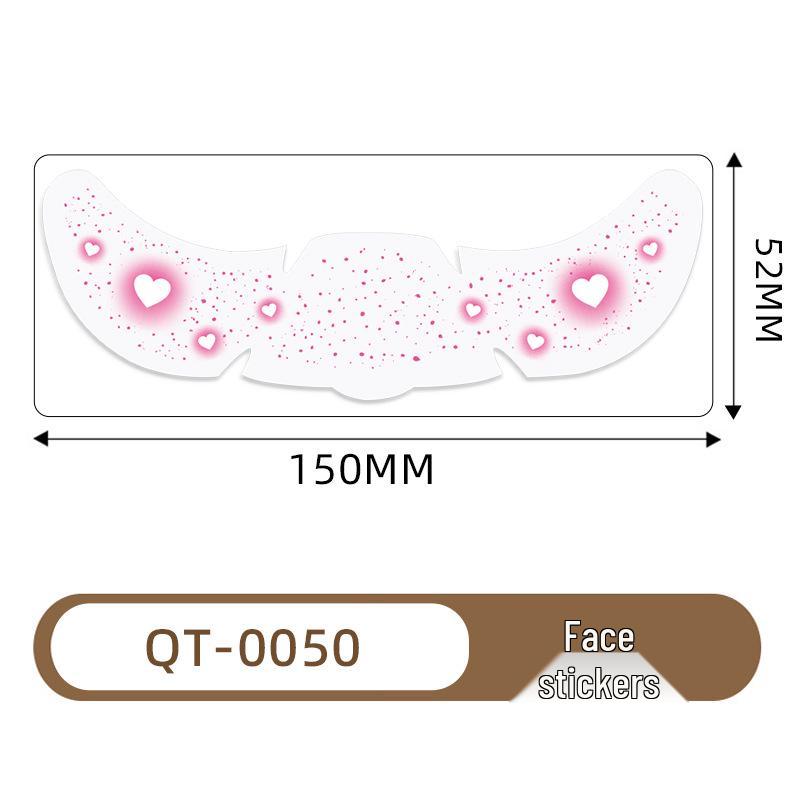 Christmas Butterfly & Flower Face Tattoo Stickers - Fresh European Style Freckle Designs for Parties