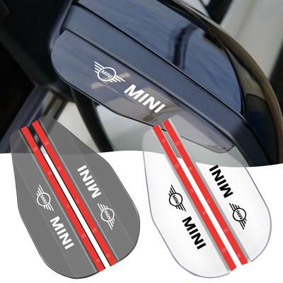 2 szt. Osłona przeciwdeszczowa na lusterko boczne, osłona przeciwsłoneczna, osłona brwi dla BMW Cooper F54 F55 F56 R56 R60 SONE Roadster Clubman Coupe