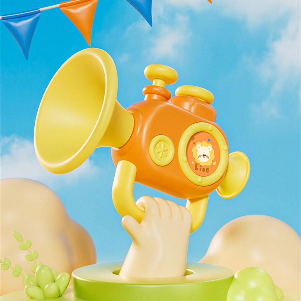Fun Developmental Baby Trumpet Encourages Hand Eye Coordination And Group Play Musical Instrument
