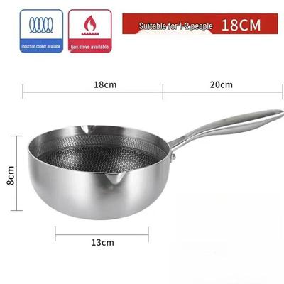 Yoshida Craftsman 316 Stainless Steel Honeycomb Non-stick Yukihira Pot