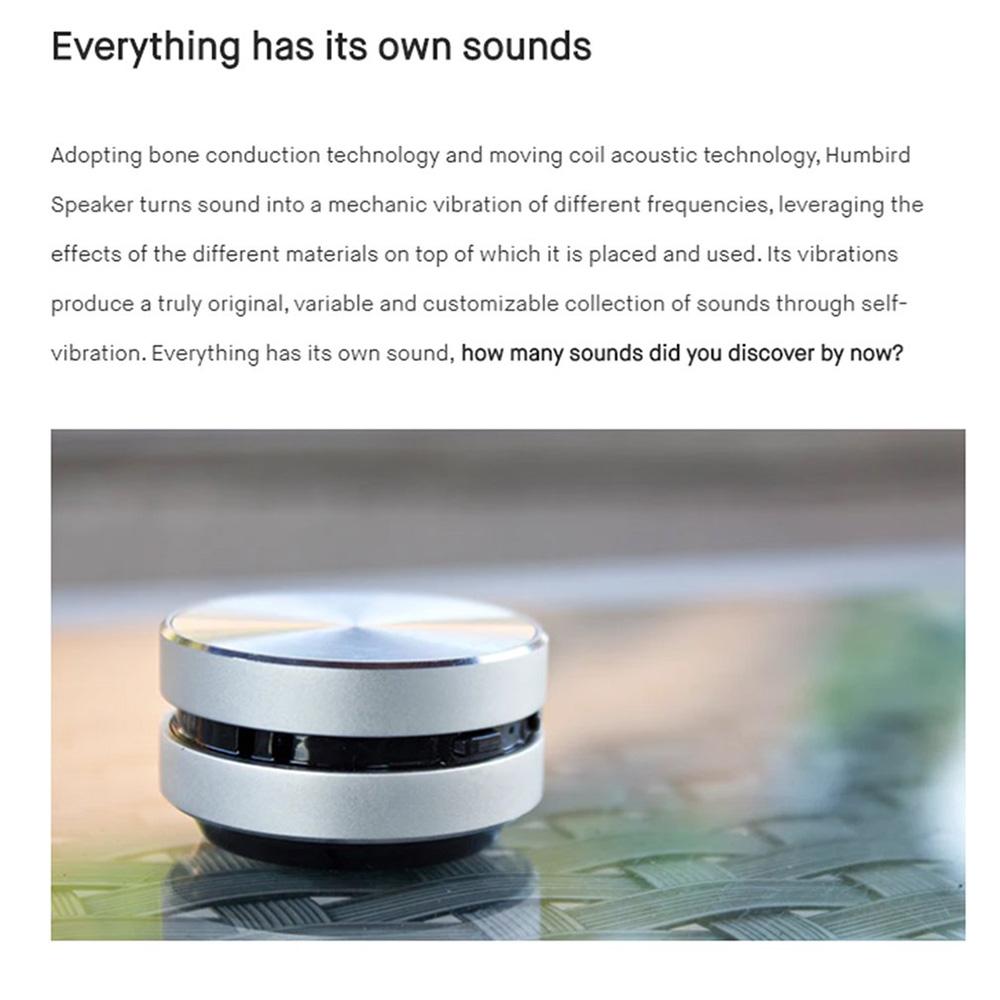 Mini Wireless Bluetooth Speaker Hummingbird Speakers Bone Conduction Speaker TWS Stereo Sound Box With FM Radio Dropshipping