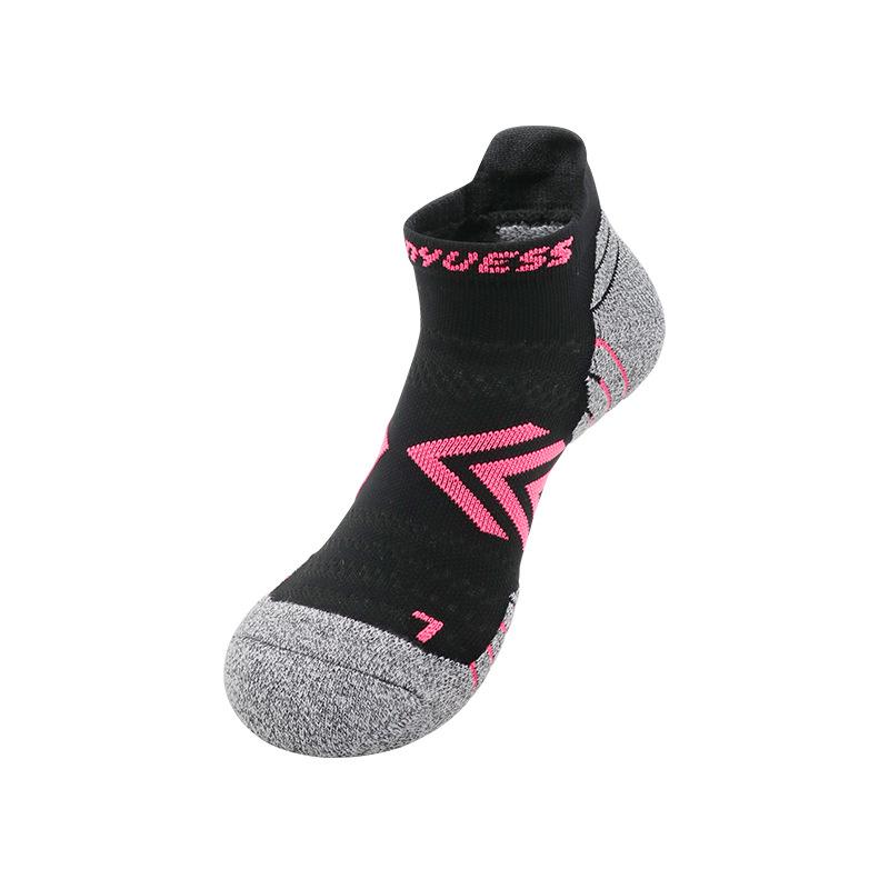 

Professional Marathon Running Socks Short Tube Men S Thickened Towel Bottom Badminton Socks Non-Slip Running Socks L size (39-44) shoe size