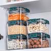 Food Storage Container Square Shape Moist-proof Sealed Design Plastic Kitchen Foods Storage Canisters for Pantry