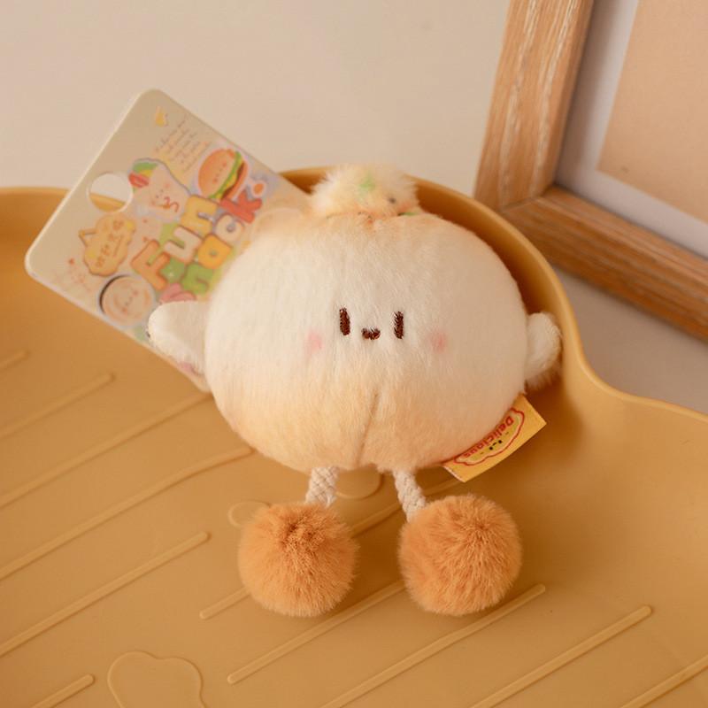 Dumpling Hamburger Soup Food Food Plush Toy Keychain Kids Stuffed Animal Doll