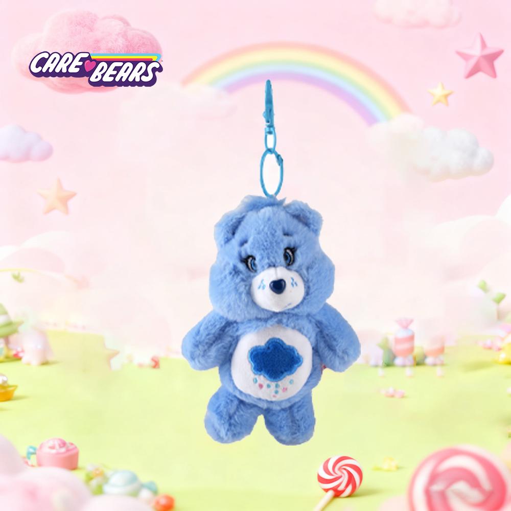 1 PZ Portachiavi Care Bears Licenza Ufficiale Triste Blu Portafortuna Fioritura Doppia Onda Luminosa Sogni D'Oro Orso Marino