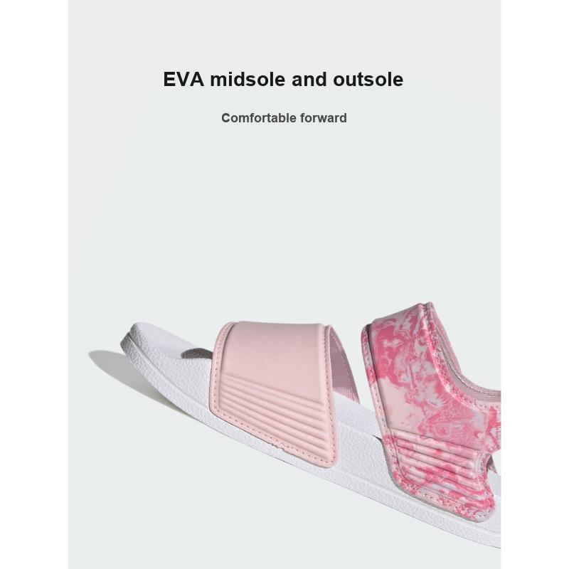 adidas Adilette Sandals Clear Pink Pink Fusion Cloud White (GS) Kids Sneakers ID2624