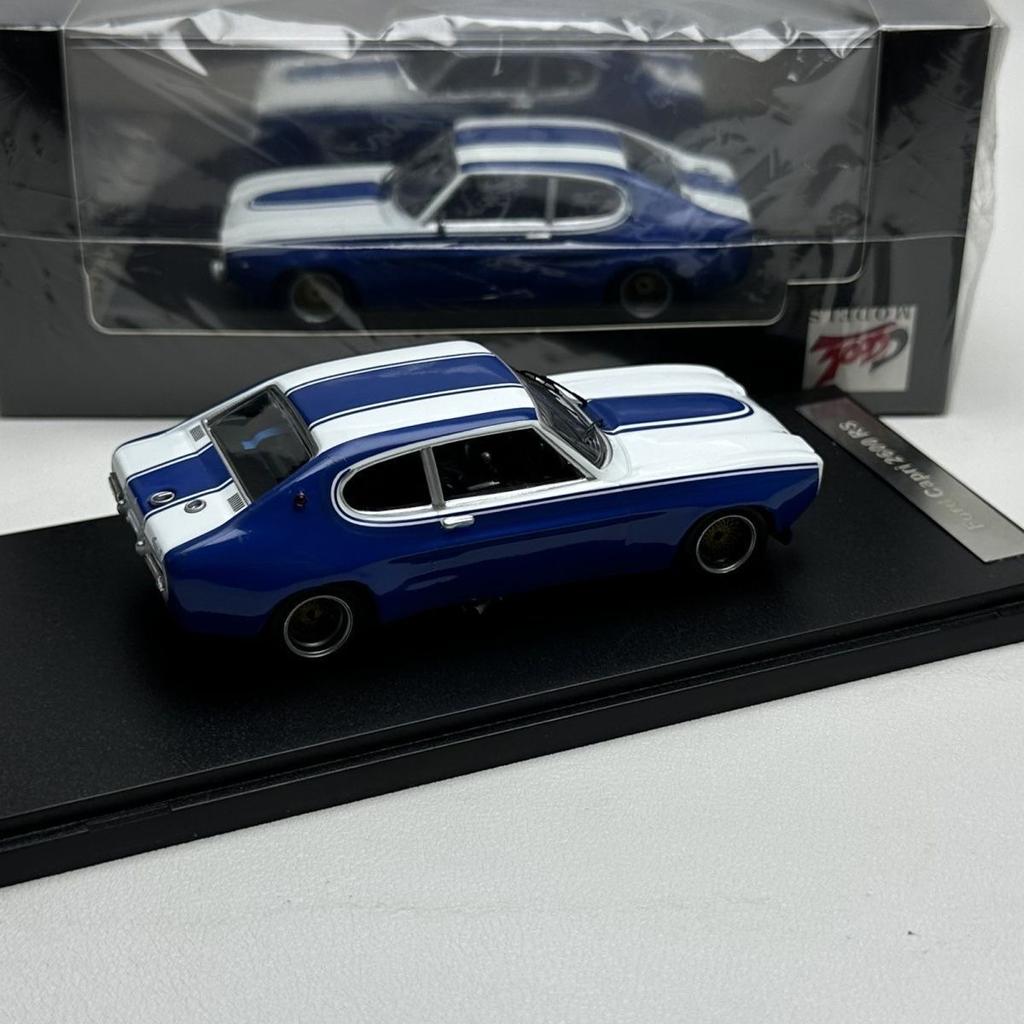 SHNU9 1:43 Alloy Car Cool Ford Capri 2600 Rs Ford Sports Car Model Classic Retro Collection