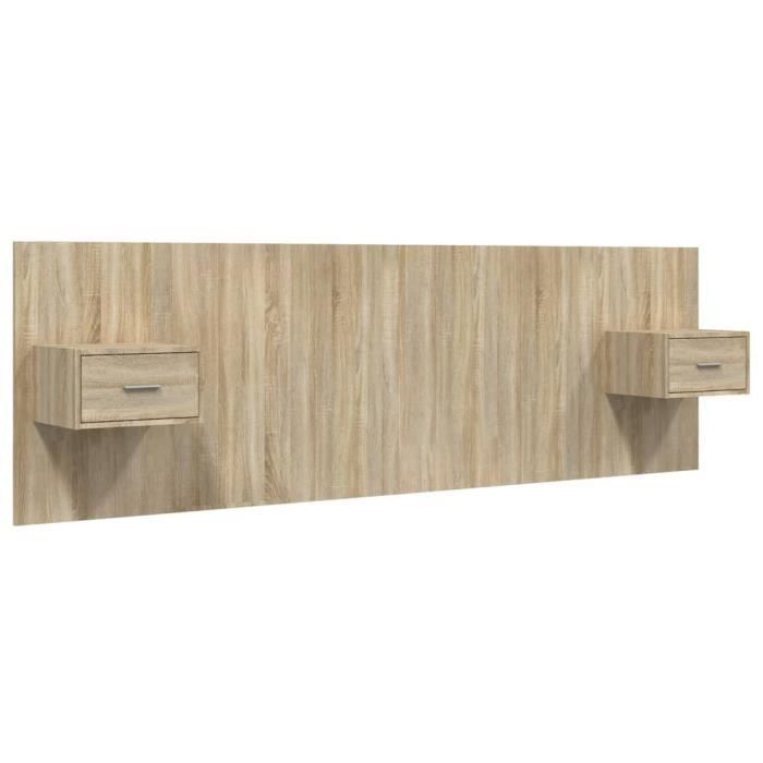 VidaXL Tête de lit avec armoires Chêne sonoma Bois d'ingénierie 3115702