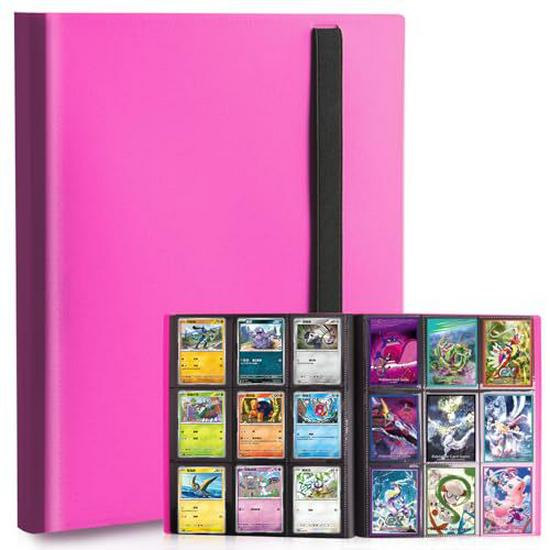 Portable 9-Grid Pocket Monsters Card Album for Trading and Collectible Pokemon Cards