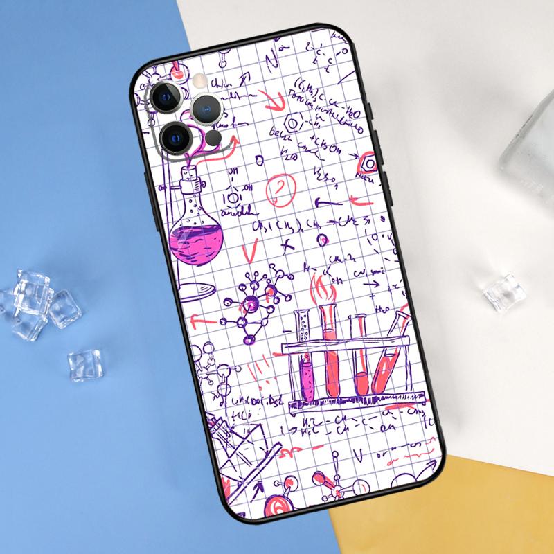 Chemie-Labor Handyhülle Für iPhone 16 Pro Max 16e 12 13 Mini 11 14 15 Pro Max XR 15 16 Plus Hülle Schale