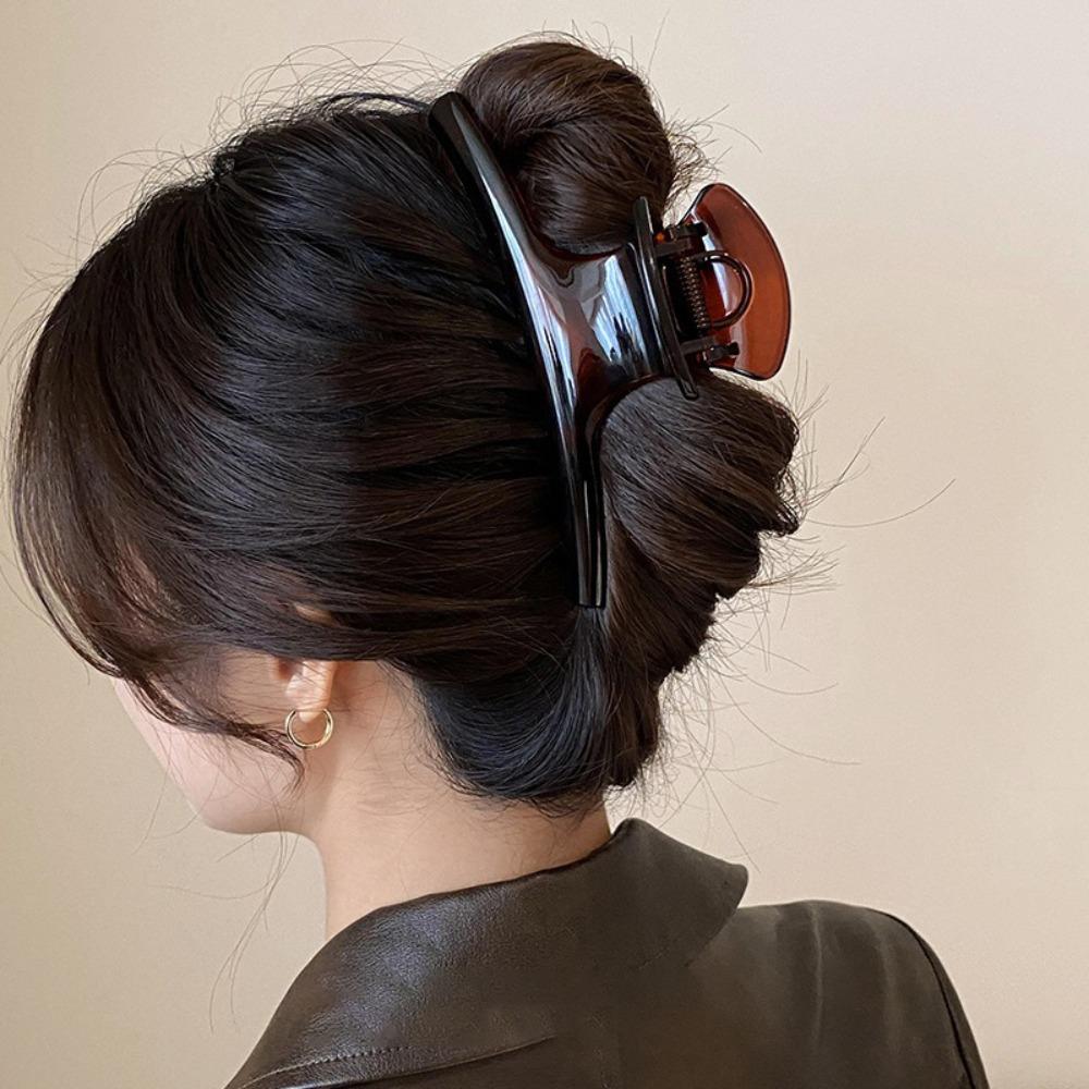 15cm Size Large Hair Clip Arc Shaped Hair Accessories Basic Shark Clip Daily Wear Color 5