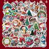 50 Cartoon Christmas Doodle Stickers - Cute Christmas Tree, Snowman & Festival Decorations for Journals