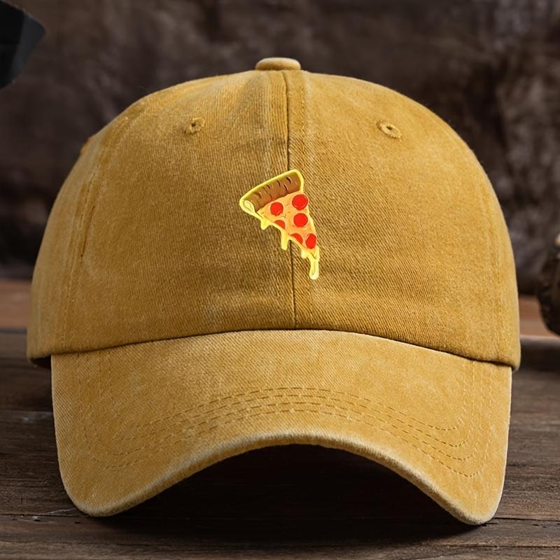 Fun Pizza Printed Baseball Hat for Men and Women Outdoor Fashion Multi functional Fisherman's Hat Trendy Style