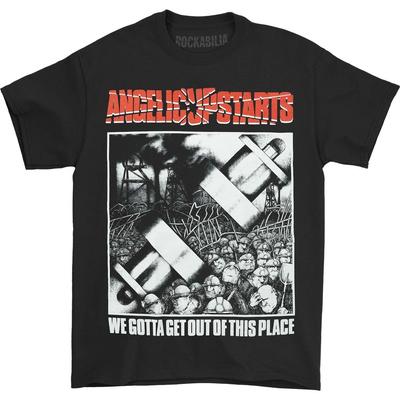 Men's Angelic Upstarts We Gotta Get Out Of This Place T-shirt  Black