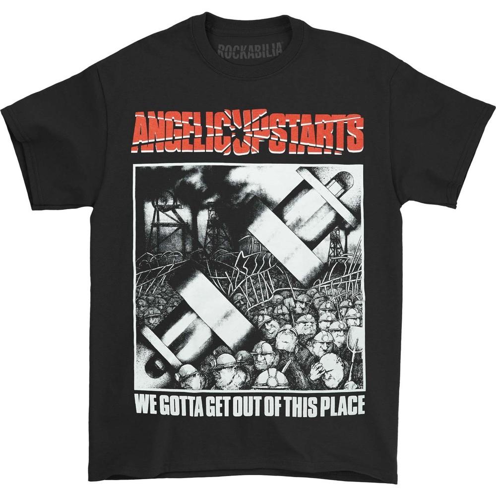 

Men s Angelic Upstarts We Gotta Get Out Of This Place T-shirt Black S