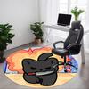 1pc Cat "Explosion" Office Round Area Rug, Indoor Mat Suitable For Office, Under Office Chairs Bedroom Living Room Home Decor, Room Deco 035