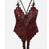 European & American Temptation Mesh Heart Camisole Nightdress Sexy Lingerie Set for Women