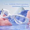 Swimming Goggles with Nose Clip Earplugs and Swim Cap Professional Adult Racing High Definition Waterproof Anti-Fog2