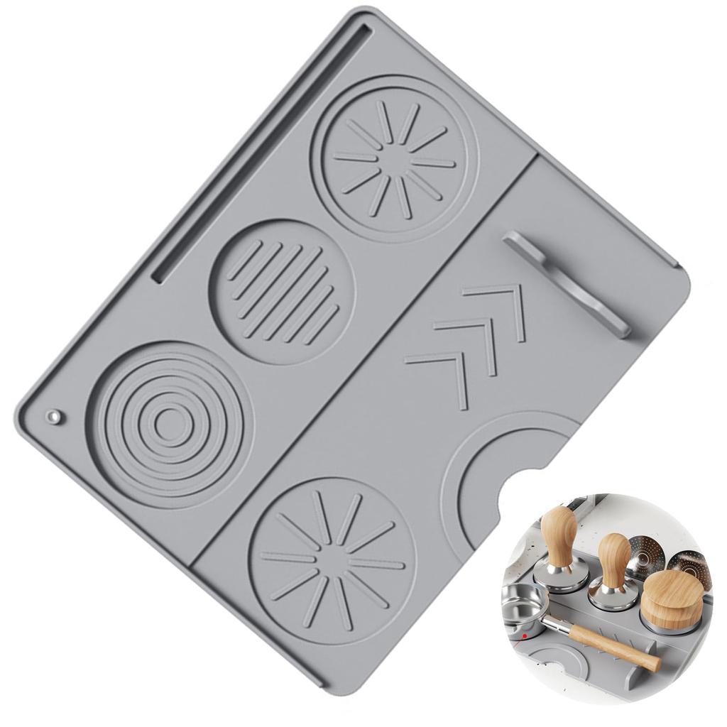 EsiFare Coffee Tamper Mat, Silicone Coffee Tamper Pad, Espresso Tamping Mat, Heat Resistant, Non-Slip, Washable, Easy to Clean, Coffee Tamper Tool