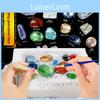 Archaeological Dig Diy Kit Gemstones Fossils For Kids Educational Play Treasure